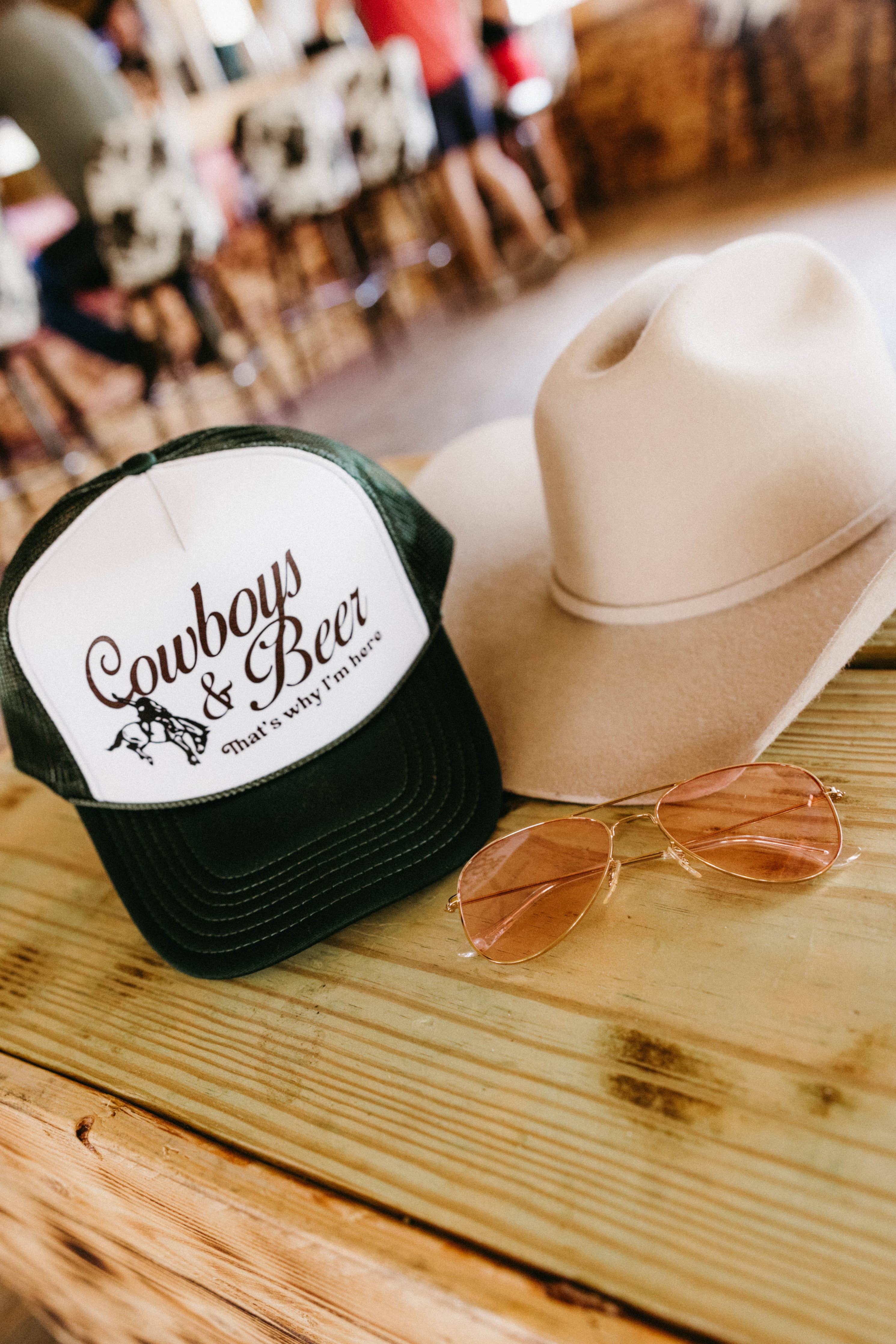 Cowboys & Beer Trucker Hat- Shipping included