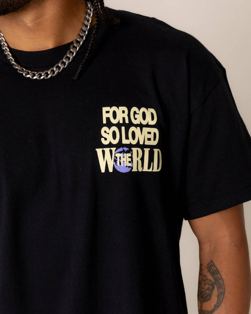 "For God So Loved The World" Tee: S