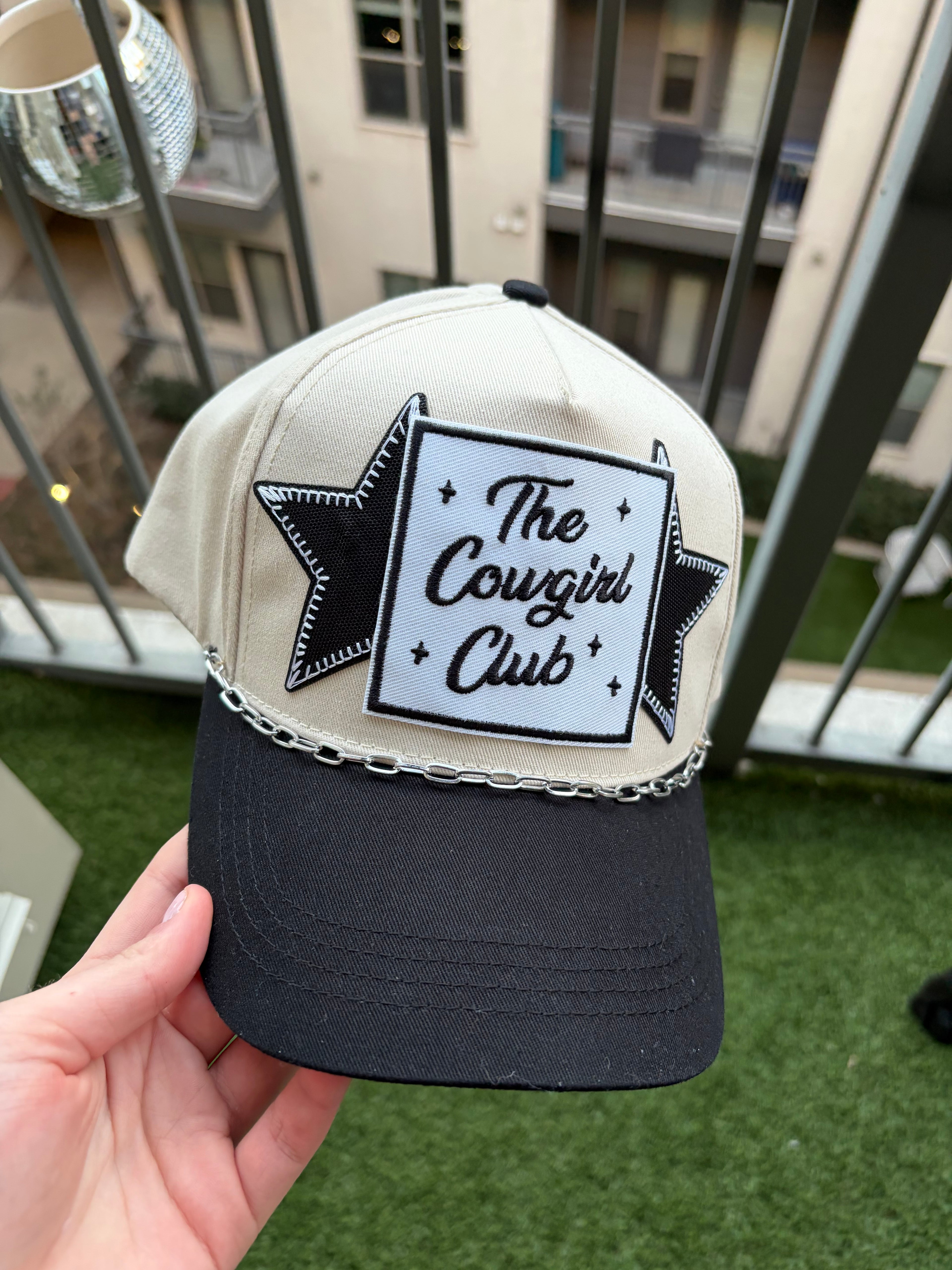 “The Cowgirl Club” Chain Hat
