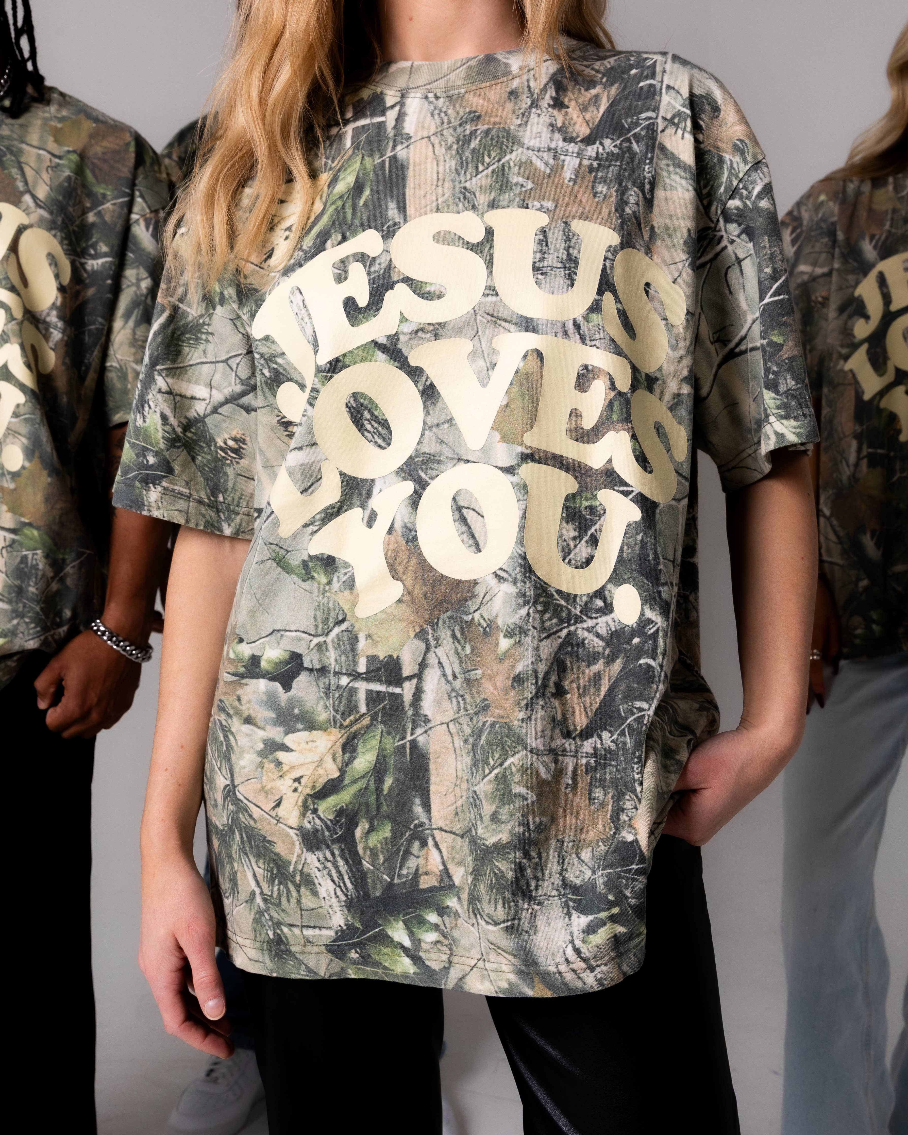 Heavyweight Camo Tee || Oversized S