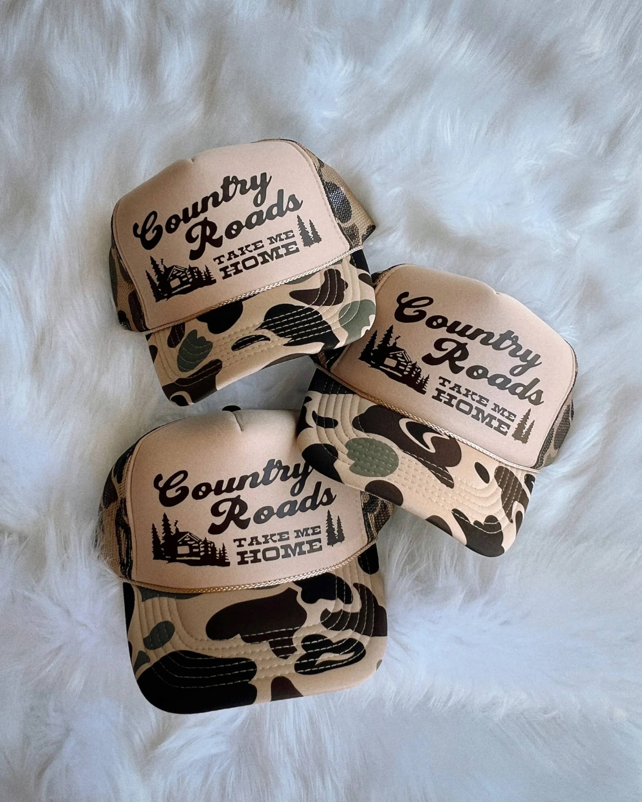 Country Roads Trucker Hat- Shipping included