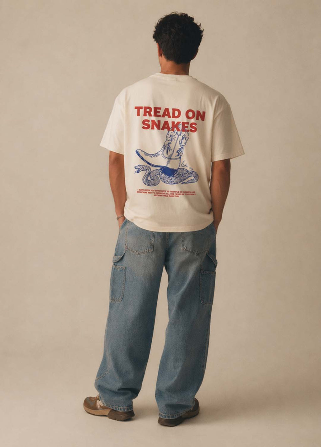 "Tread On Snakes" Comfort Colors Tee || Ivory: M