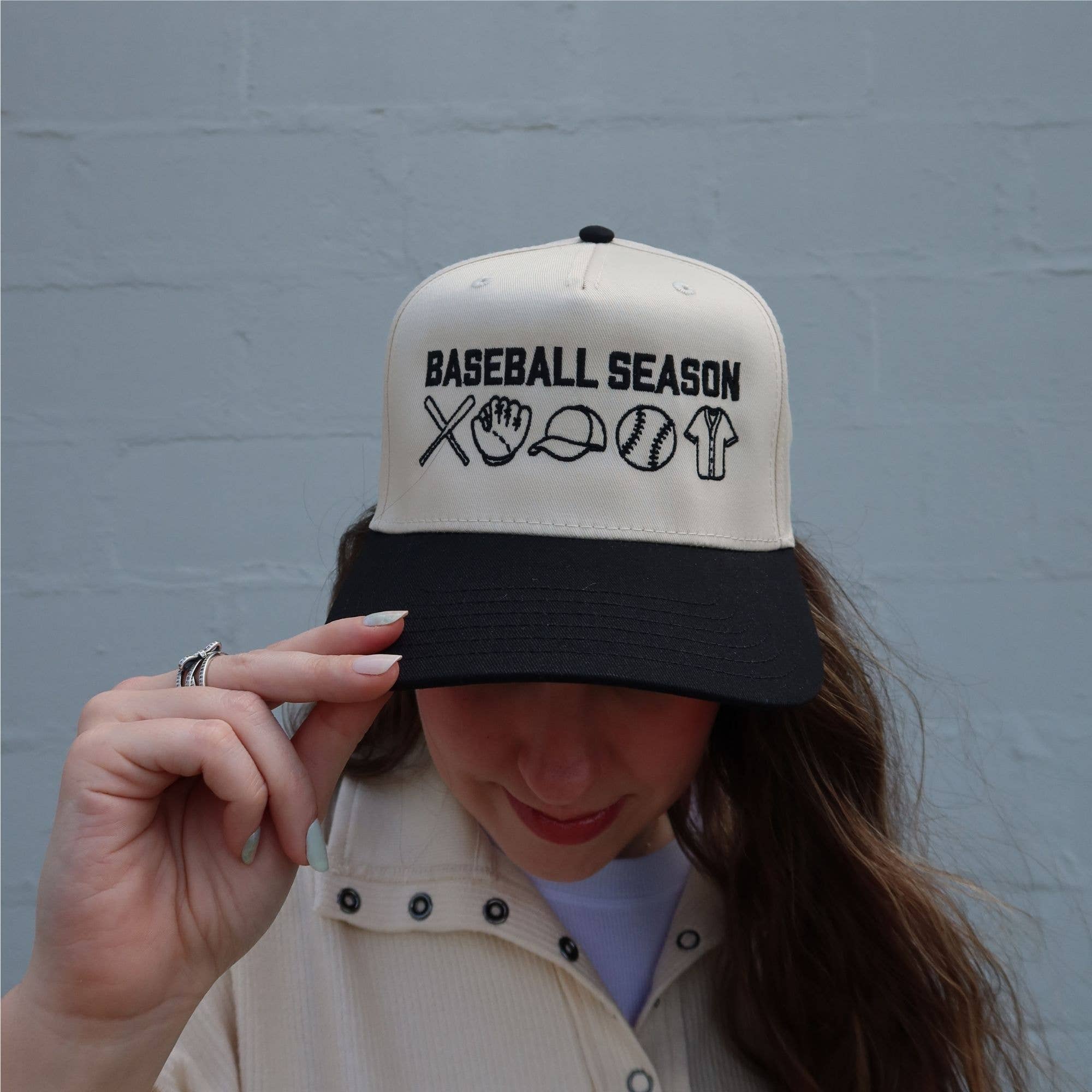 Baseball Season Charms Vintage Trucker Hat