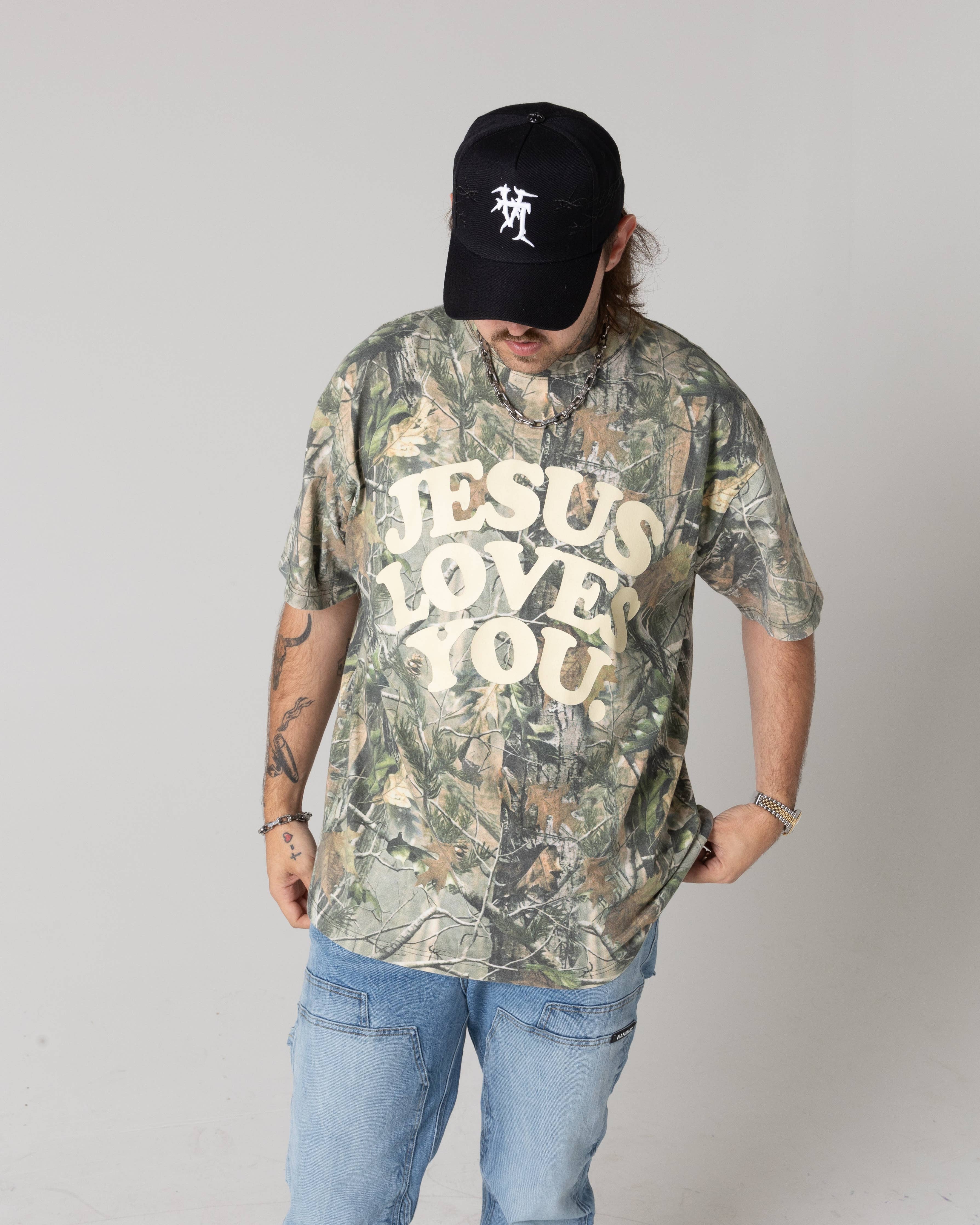 Heavyweight Camo Tee || Oversized S